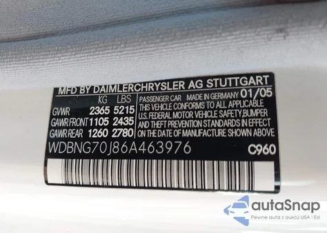 2006 Mercedes-Benz S 430 from USA, damaged, VIN WDBNG70J86A463976